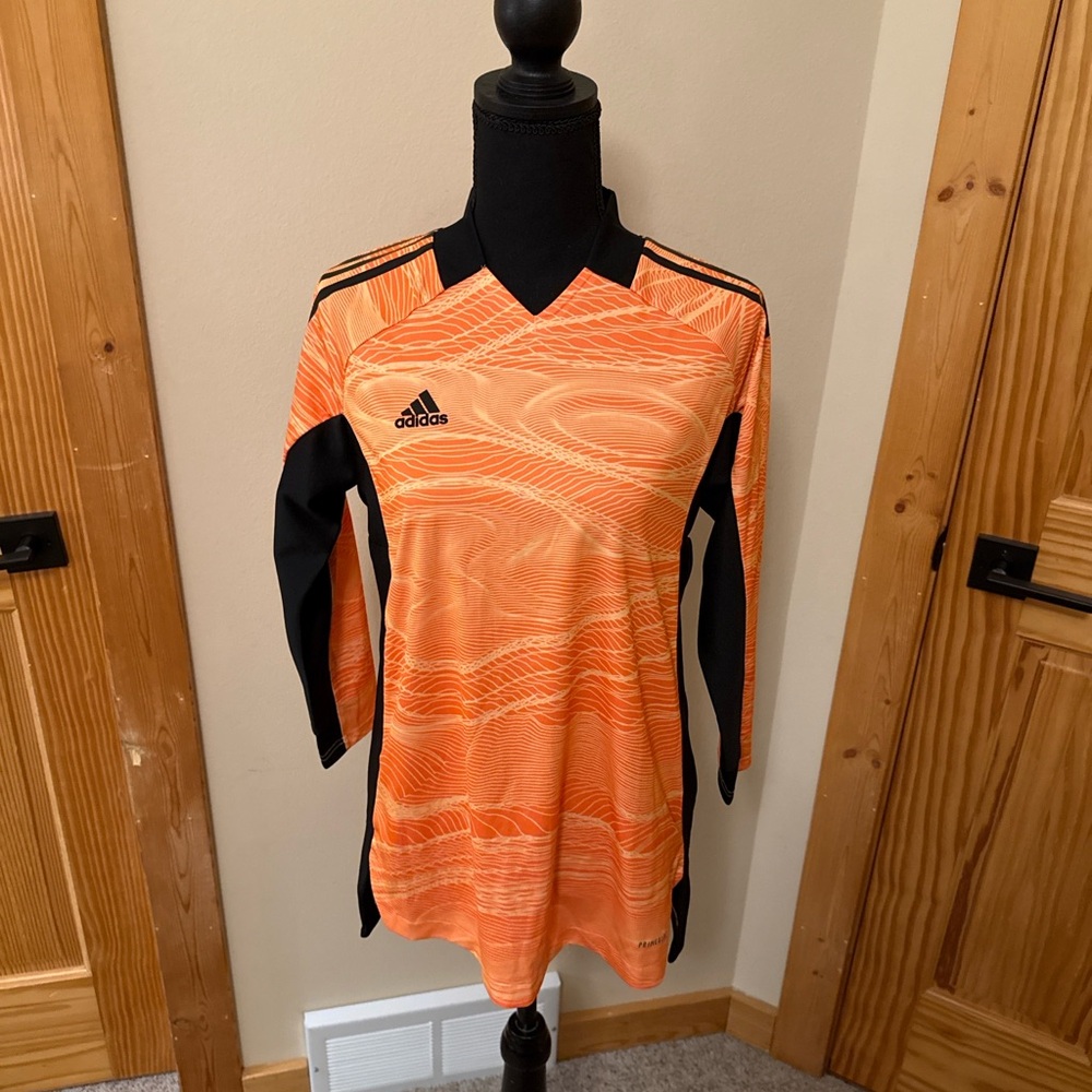 Adidas Primeblue Long Sleeve Jersey – Orange/Black – Size M